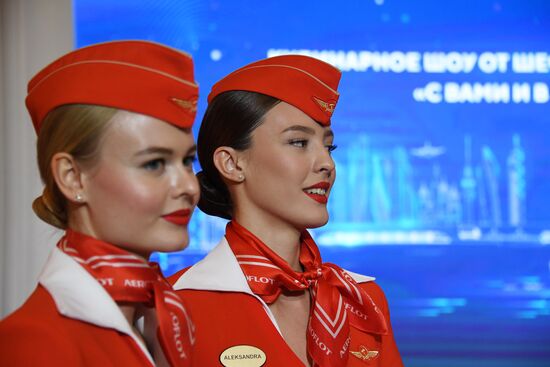 RUSSIA EXPO. Culinary show from Aeromar in-flight catering chef