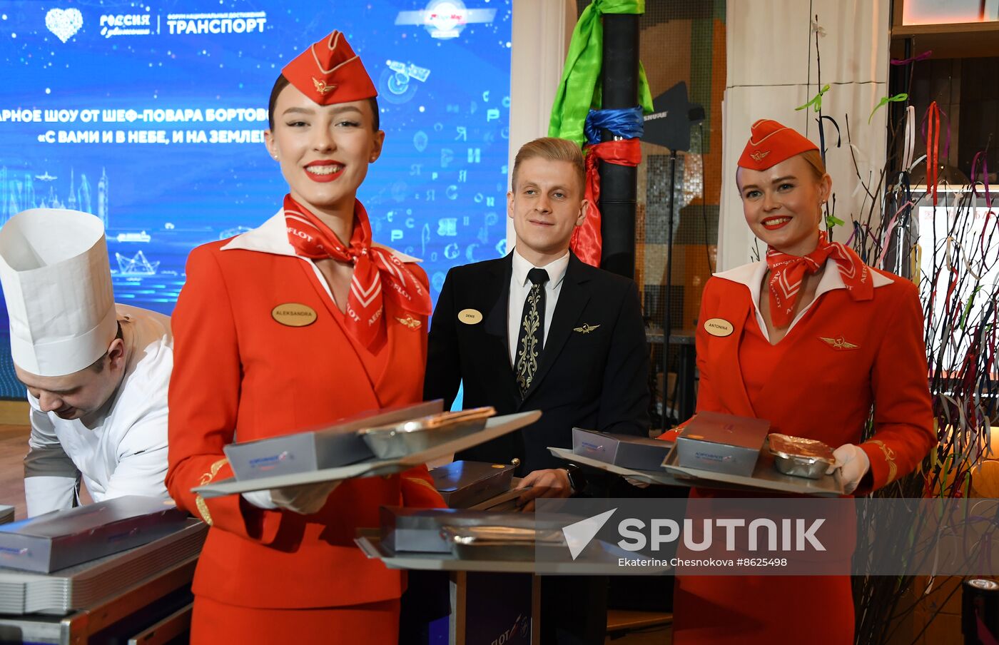 RUSSIA EXPO. Culinary show from Aeromar in-flight catering chef