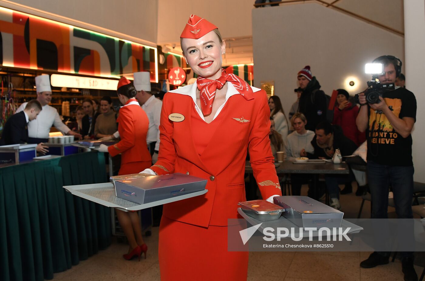 RUSSIA EXPO. Culinary show from Aeromar in-flight catering chef