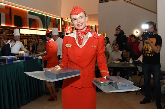 RUSSIA EXPO. Culinary show from Aeromar in-flight catering chef