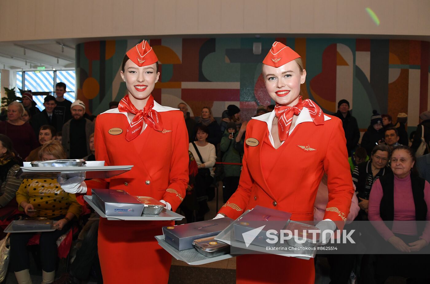 RUSSIA EXPO. Culinary show from Aeromar in-flight catering chef