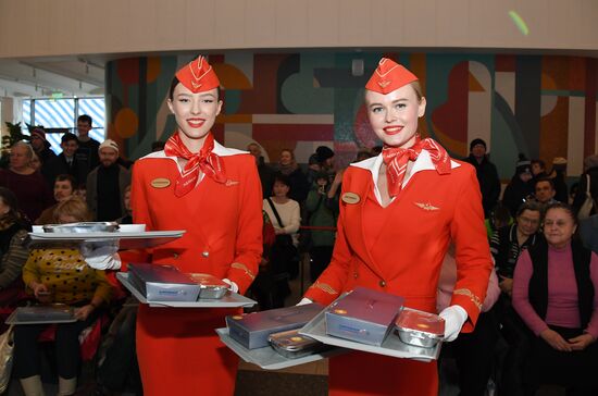 RUSSIA EXPO. Culinary show from Aeromar in-flight catering chef