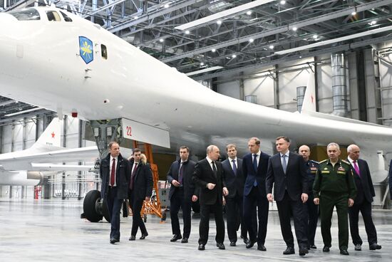 Russia Putin Kazan Aircraft Plant