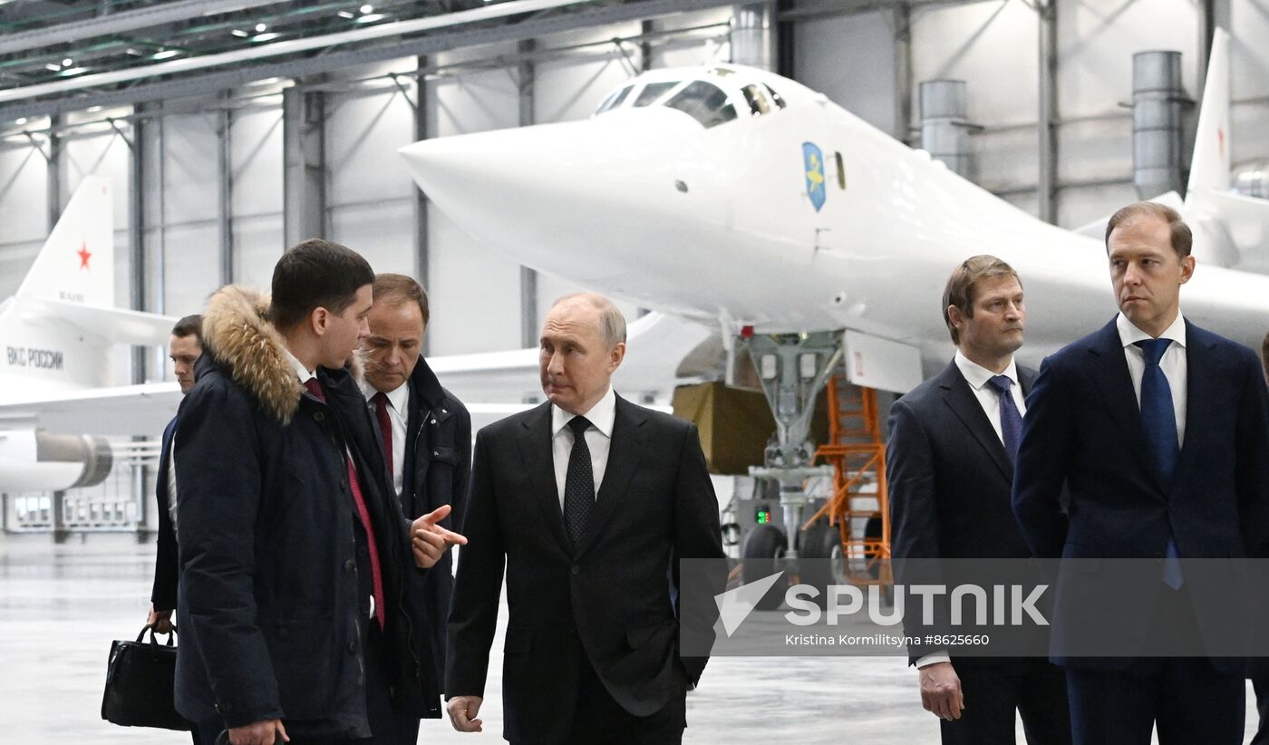 Russia Putin Kazan Aircraft Plant