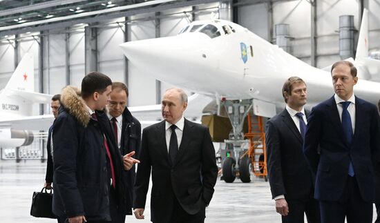 Russia Putin Kazan Aircraft Plant