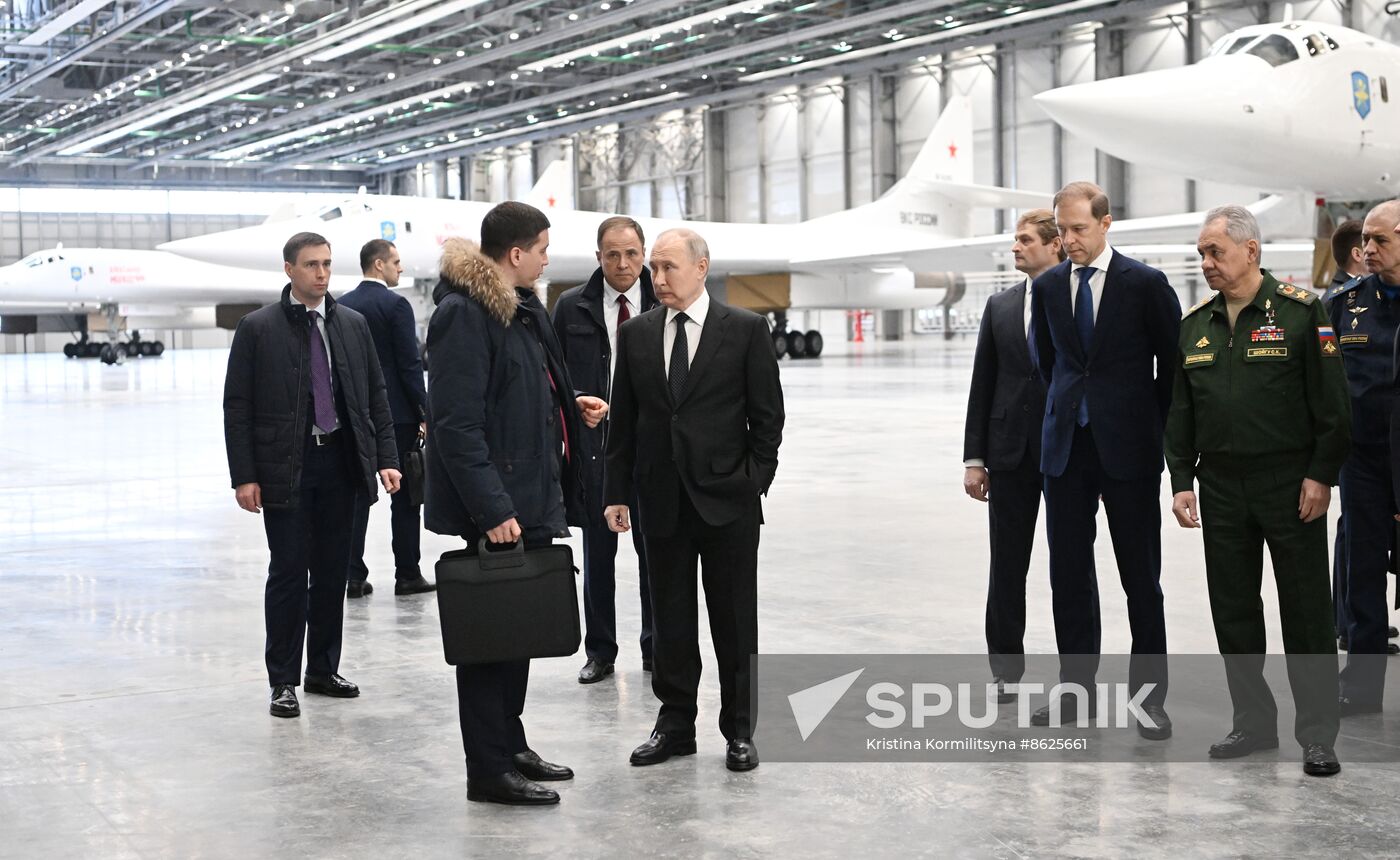 Russia Putin Kazan Aircraft Plant