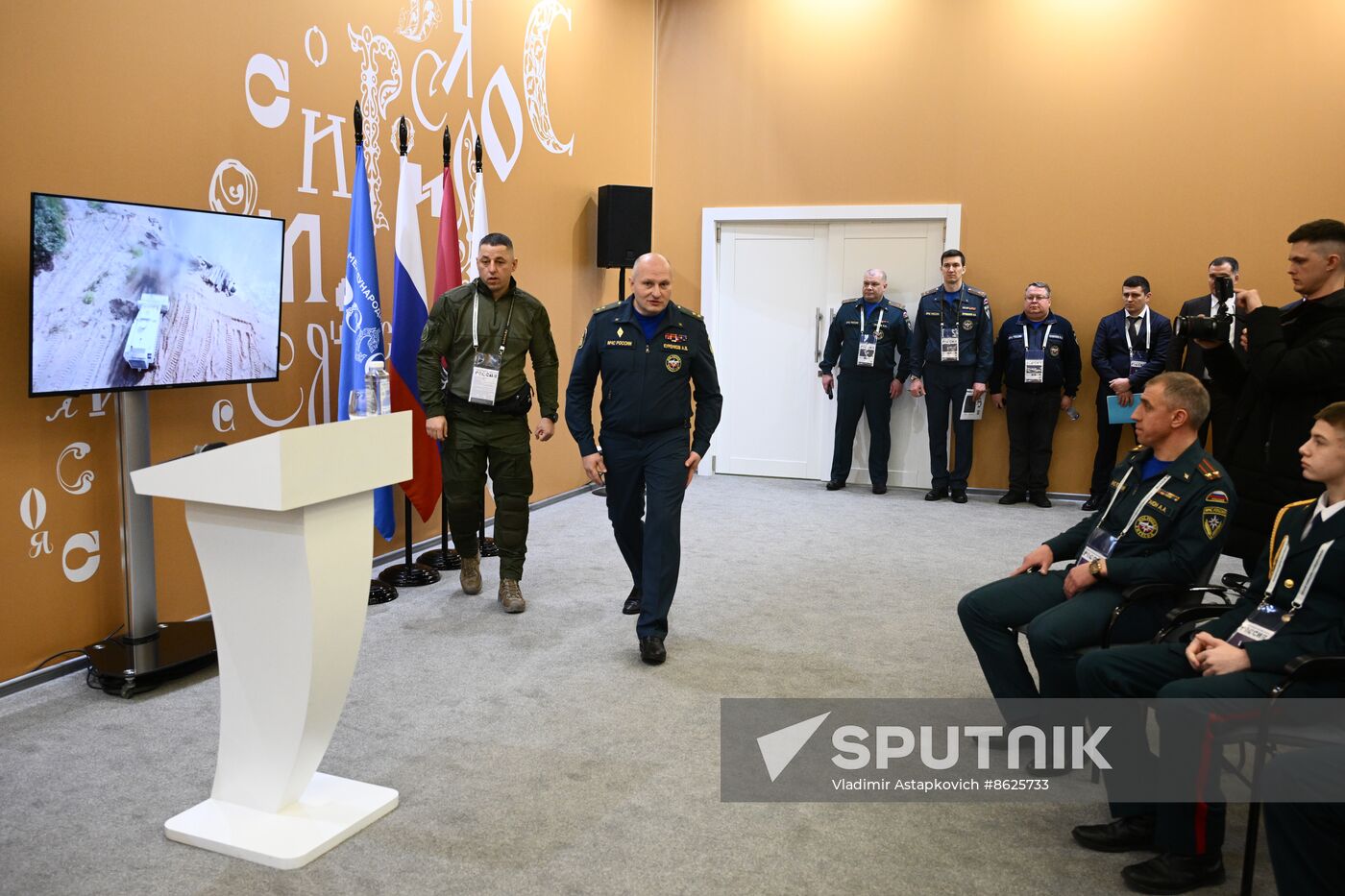 RUSSIA EXPO. Russian Emergencies Minister Alexander Kurenkov attends exhibition