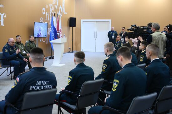 RUSSIA EXPO. Russian Emergencies Minister Alexander Kurenkov attends exhibition