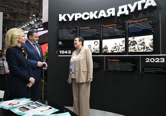 RUSSIA EXPO. Russian Deputy Prime Minister Tatyana Golikova tours stands of Russian regions