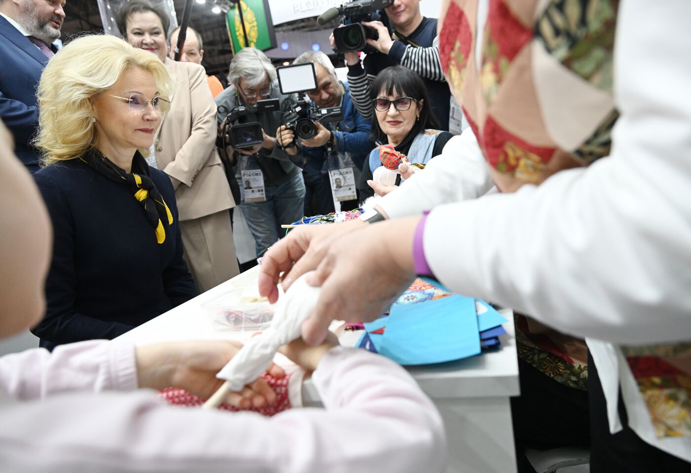 RUSSIA EXPO. Russian Deputy Prime Minister Tatyana Golikova tours stands of Russian regions