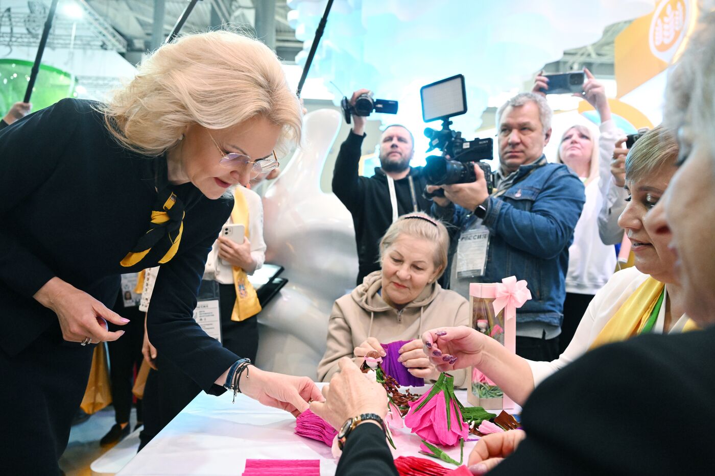 RUSSIA EXPO. Russian Deputy Prime Minister Tatyana Golikova tours stands of Russian regions