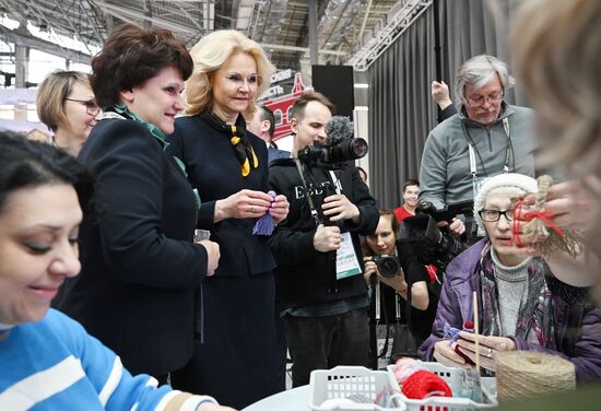 RUSSIA EXPO. Russian Deputy Prime Minister Tatyana Golikova tours stands of Russian regions