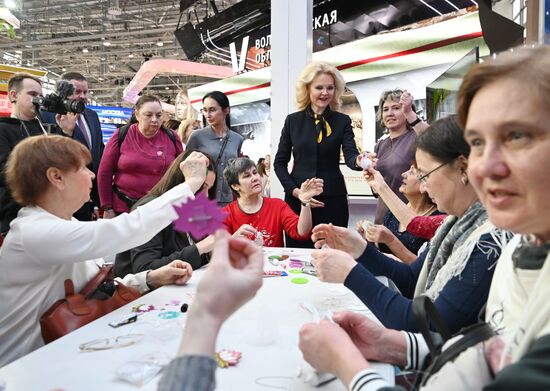 RUSSIA EXPO. Russian Deputy Prime Minister Tatyana Golikova tours stands of Russian regions