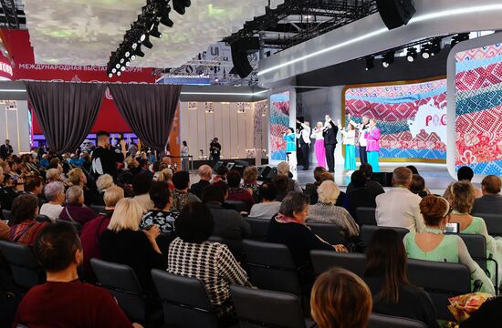 The International RUSSIA EXPO exhibition and forum. Active Longevity concert program. Location: Russia, Moscow. Author: Mikhail Voskresenskiy/Sputnik. RUSSIA EXPO. Active Longevity concert program