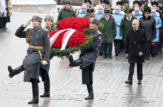 Russia Putin Fatherland Defender Day