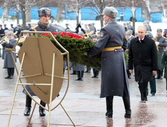 Russia Putin Fatherland Defender Day