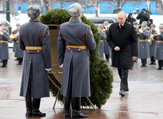 Russia Putin Fatherland Defender Day