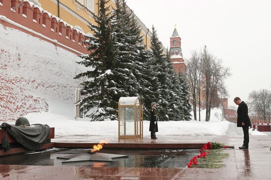 Russia Medvedev Fatherland Defender Day