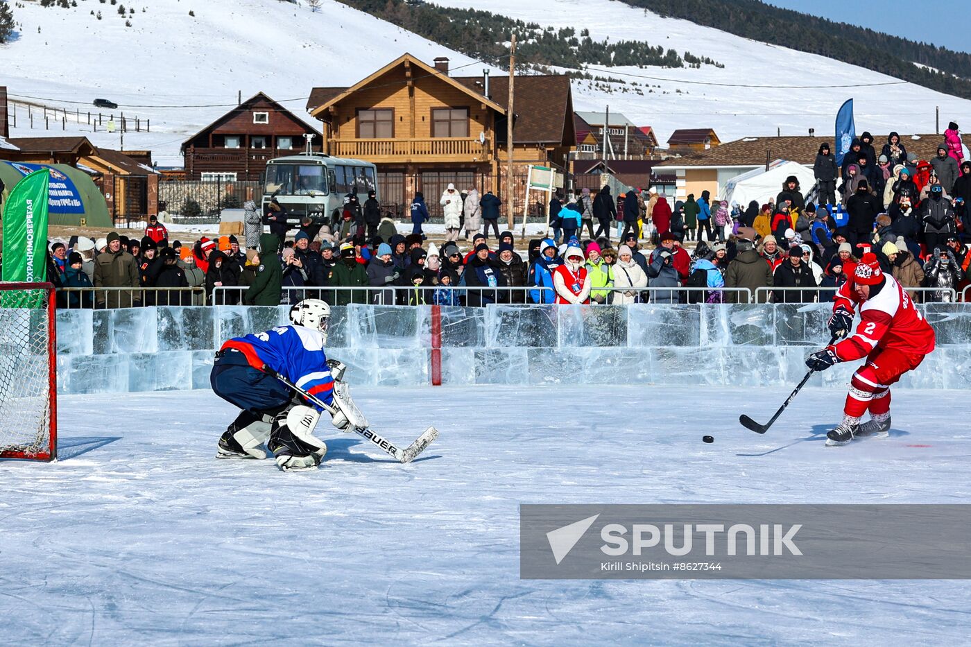 Russia Lake Baikal Ice Hockey