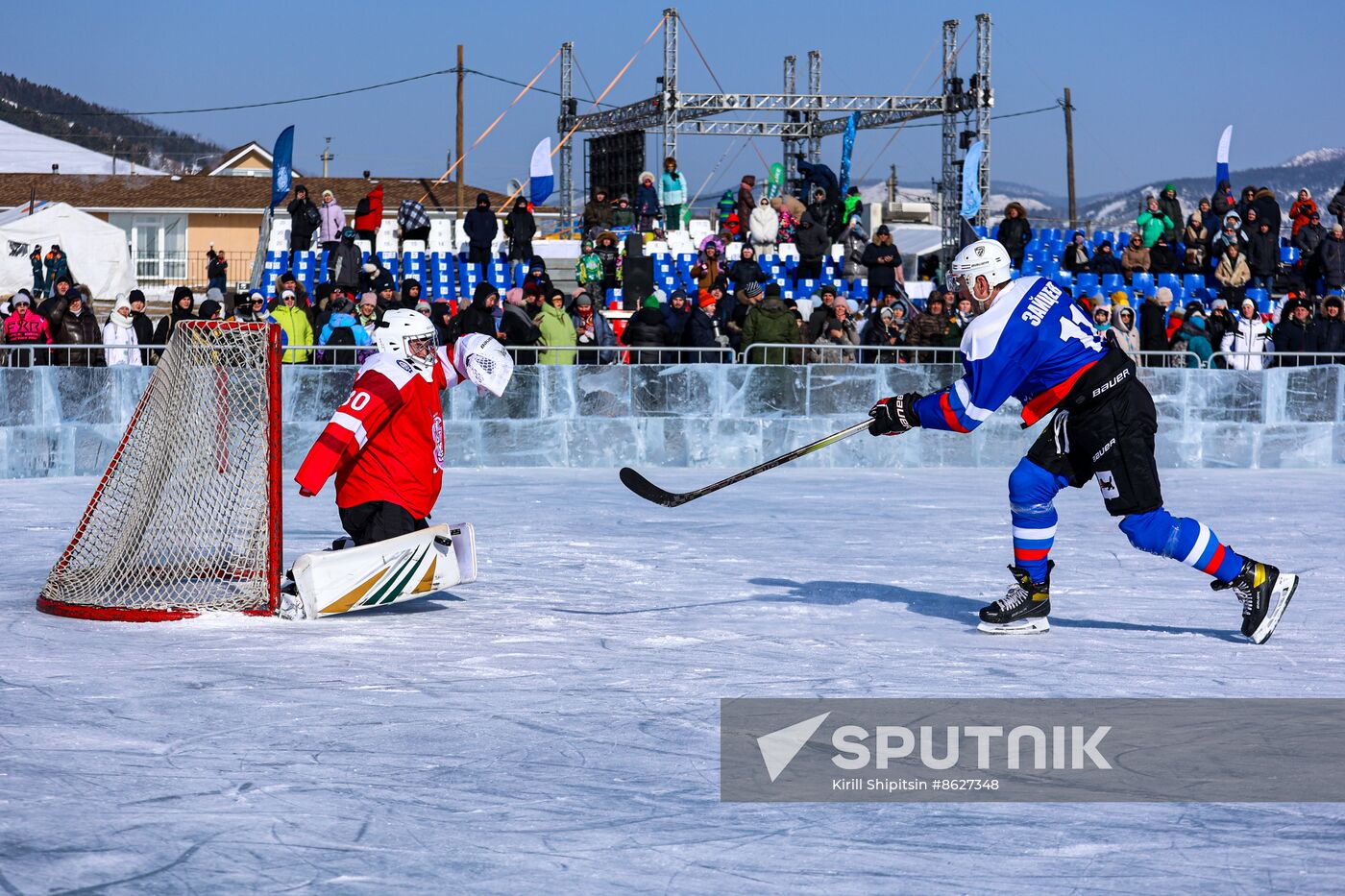 Russia Lake Baikal Ice Hockey