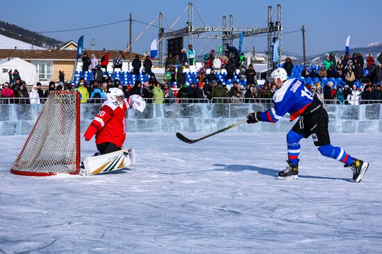 Russia Lake Baikal Ice Hockey