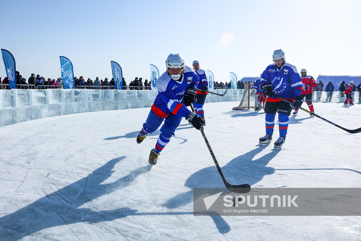 Russia Lake Baikal Ice Hockey