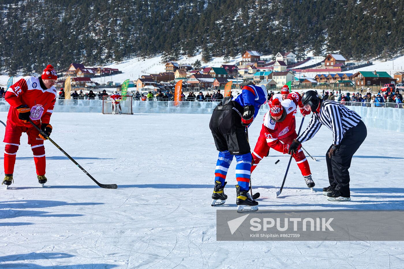 Russia Lake Baikal Ice Hockey