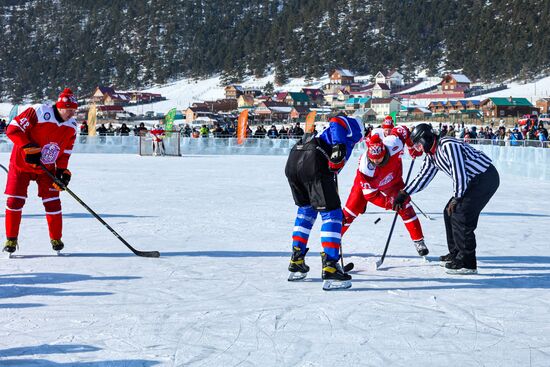 Russia Lake Baikal Ice Hockey