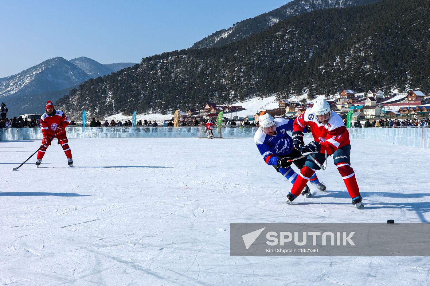 Russia Lake Baikal Ice Hockey