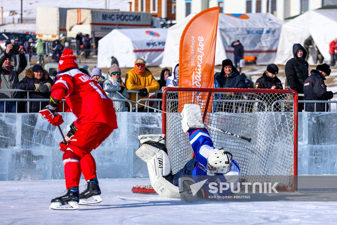 Russia Lake Baikal Ice Hockey