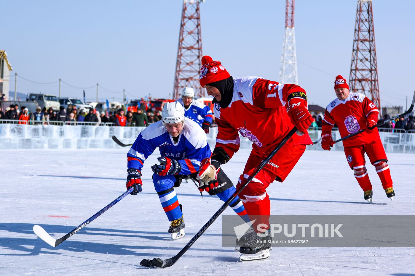 Russia Lake Baikal Ice Hockey