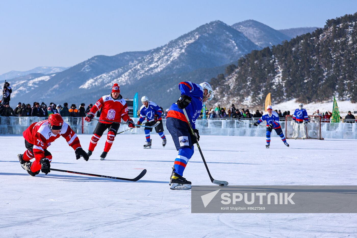 Russia Lake Baikal Ice Hockey