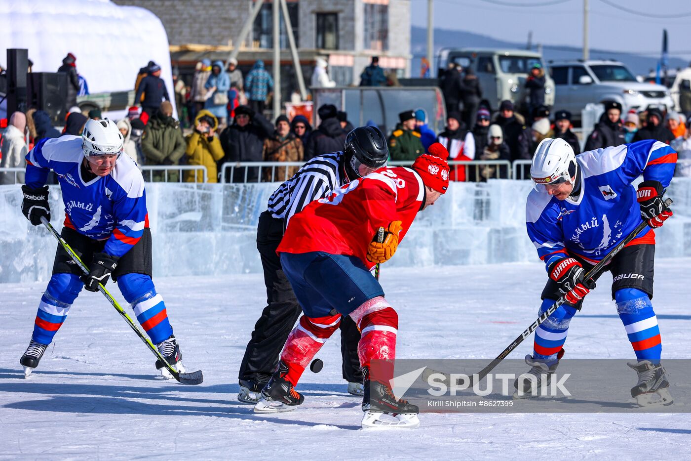 Russia Lake Baikal Ice Hockey