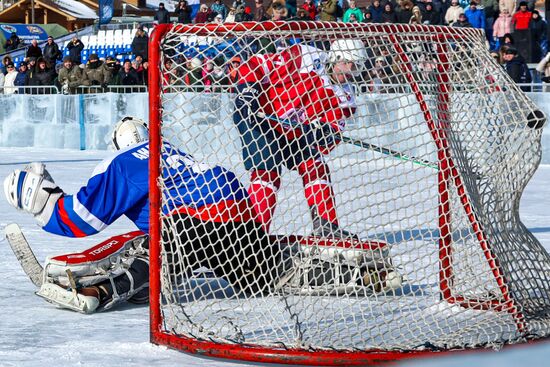 Russia Lake Baikal Ice Hockey