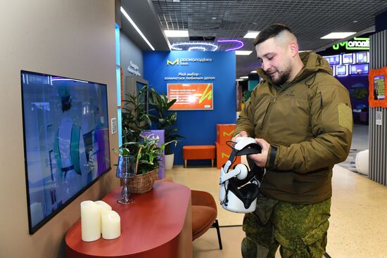 RUSSIA EXPO. Special military operation participants' marriage ceremony on anniversary of its launch