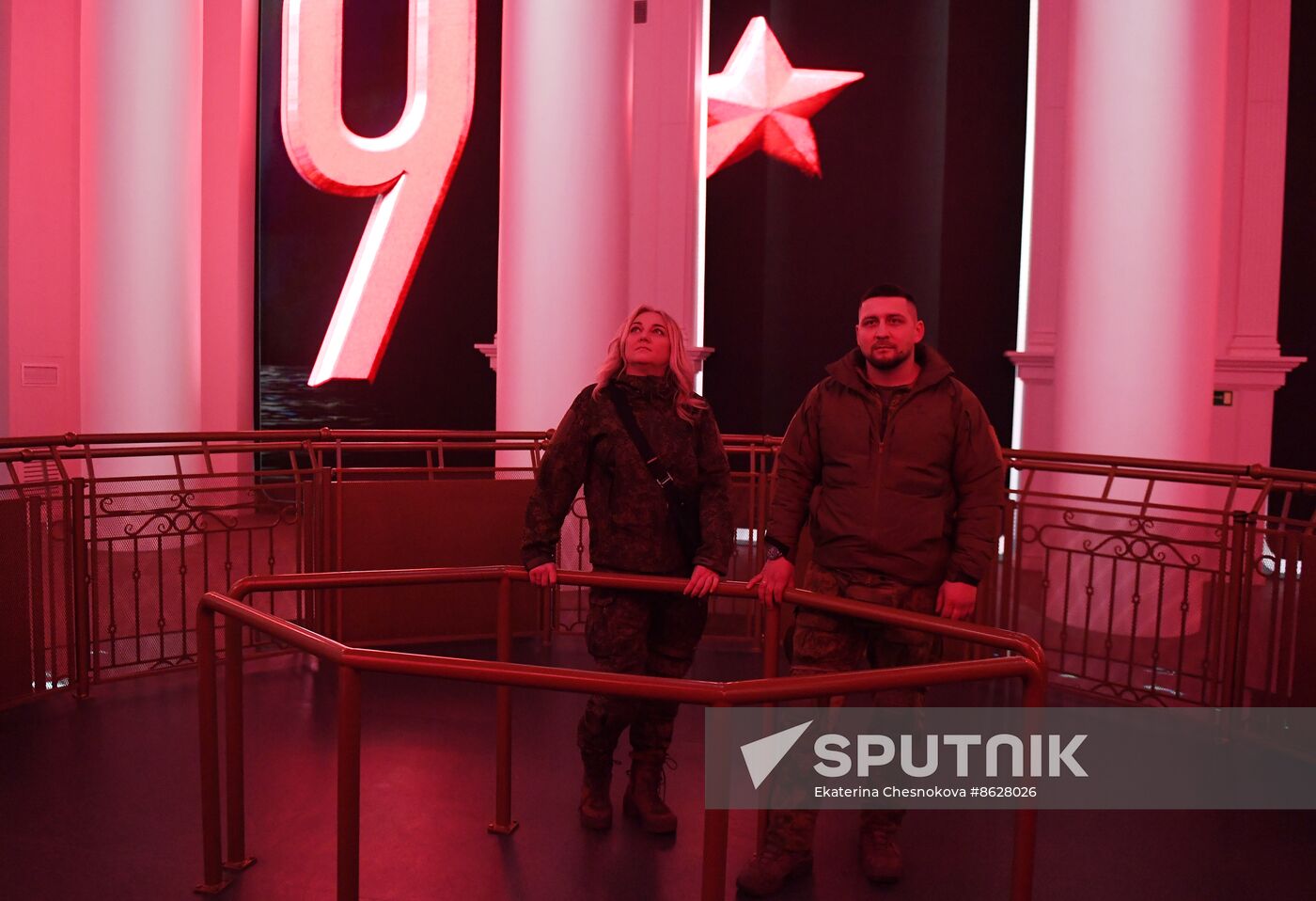 RUSSIA EXPO. Special military operation participants' marriage ceremony on anniversary of its launch