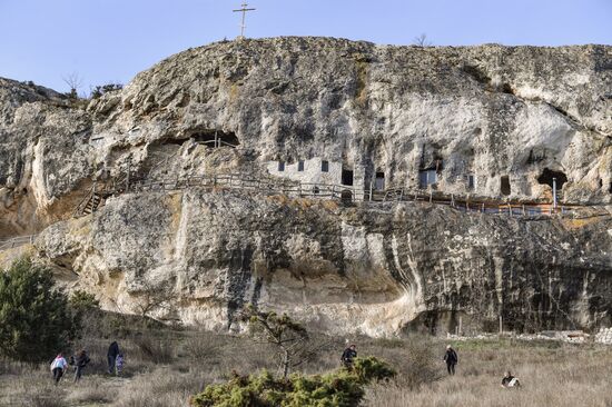 Russia Tourism Crimea Cave Monastery