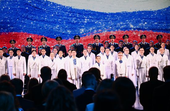 The International RUSSIA EXPO forum and exhibition. The Knowledge: Prize education awards ceremony. Location: Russia, Moscow. Author: Vladimir Astapkovich/Sputnik. RUSSIA EXPO. Knowledge: Prize education awards ceremony