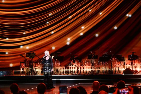 Russia International Exhibition and Forum. Official Knowledge Prize enlightenment awards ceremony. Singer Larisa Dolina. Location: Russia, Moscow. Author: Vladimir Astapkovich/Sputnik. RUSSIA EXPO. Knowledge: Prize education awards ceremony