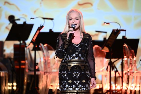 Russia International Exhibition and Forum. Official Knowledge Prize enlightenment awards ceremony. Singer Larisa Dolina. Location: Russia, Moscow. Author: Vladimir Astapkovich/Sputnik. RUSSIA EXPO. Knowledge: Prize education awards ceremony