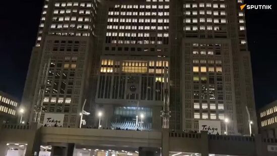 The world's largest light show, Tokyo Night & Light on Tokyo City Hall