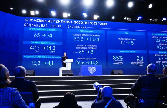 The International RUSSIA EXPO Exhibition and Forum. Plenary session, Entrepreneurship in Russia: Sector's Achievements. Location: Russia, Moscow. Author: Maksim Blinov/Sputnik. RUSSIA EXPO. Plenary session, Entrepreneurship in Russia: Sector's Achievements