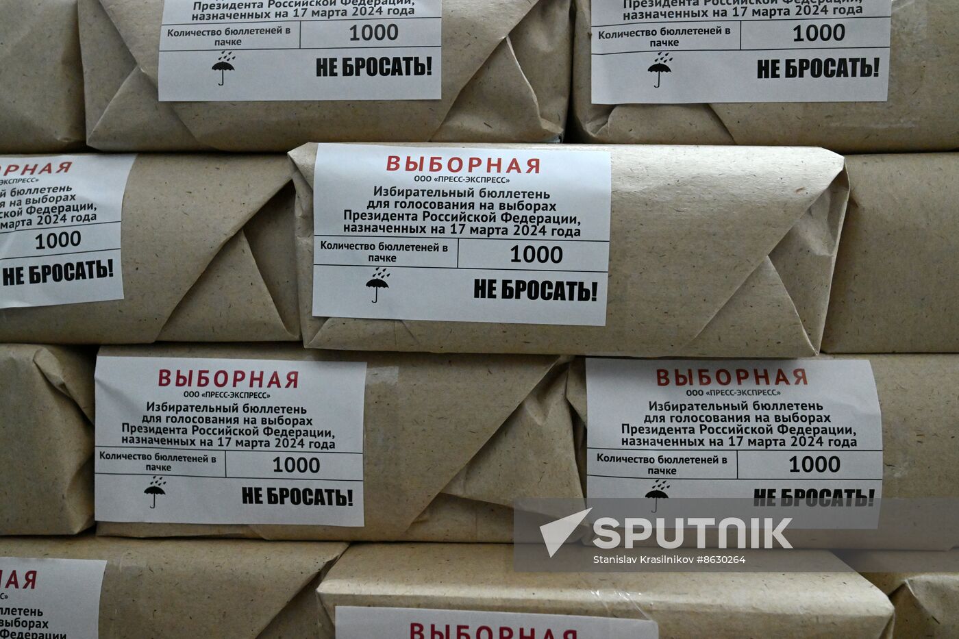 Russia LPR Presidential Election Ballots