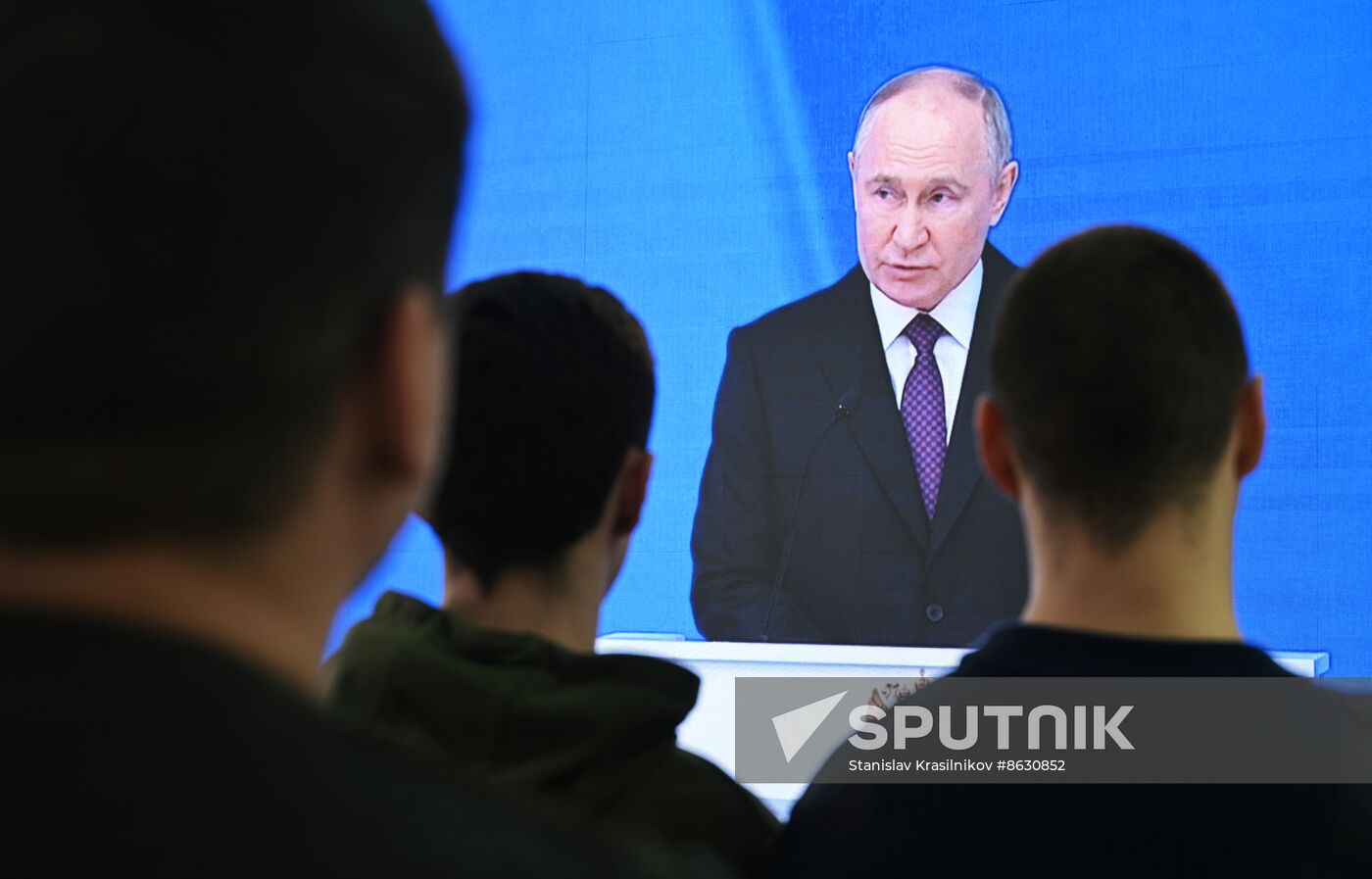 Russia Putin Federal Assembly Address Broadcast