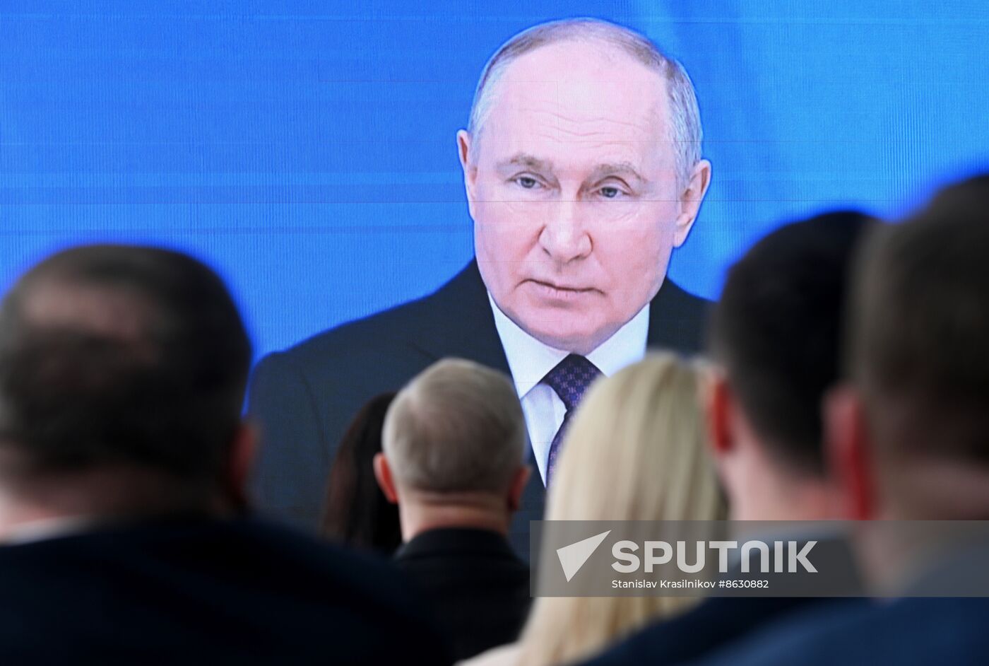 Russia Putin Federal Assembly Address Broadcast