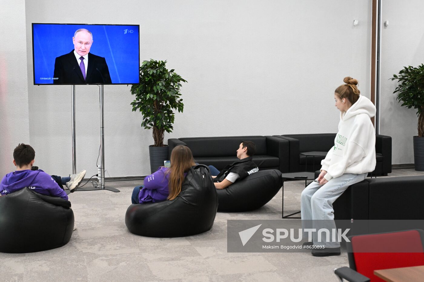 Russia Putin Federal Assembly Address Broadcast