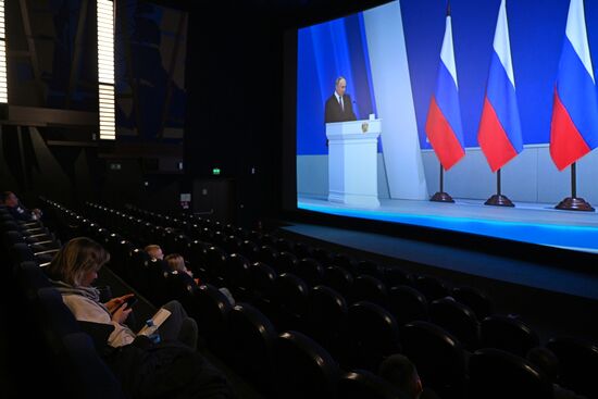 Russia Putin Federal Assembly Address Broadcast