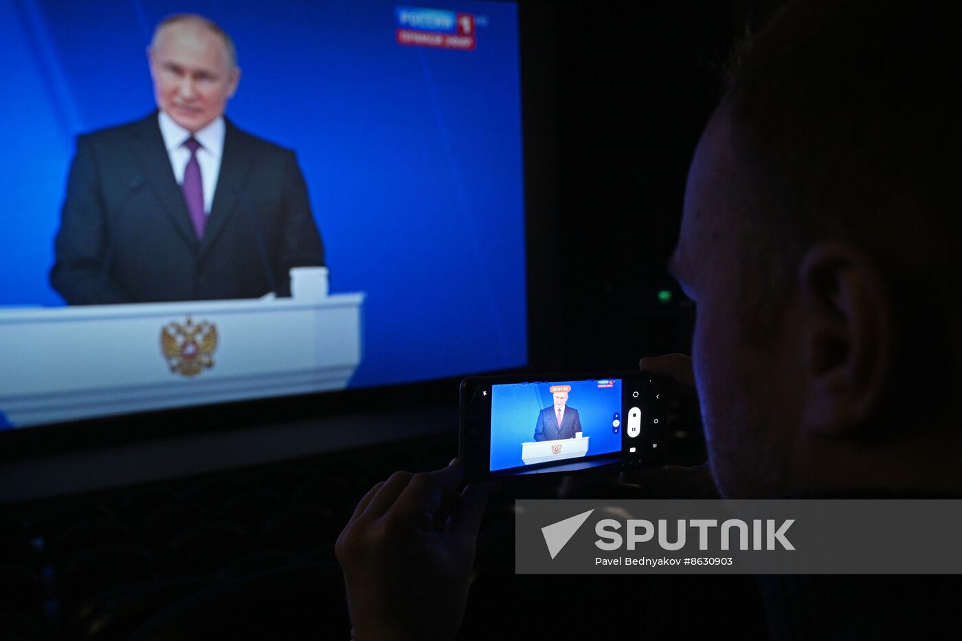 Russia Putin Federal Assembly Address Broadcast