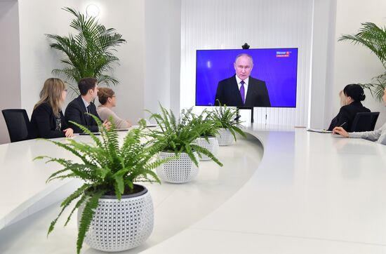 Russia Putin Federal Assembly Address Broadcast