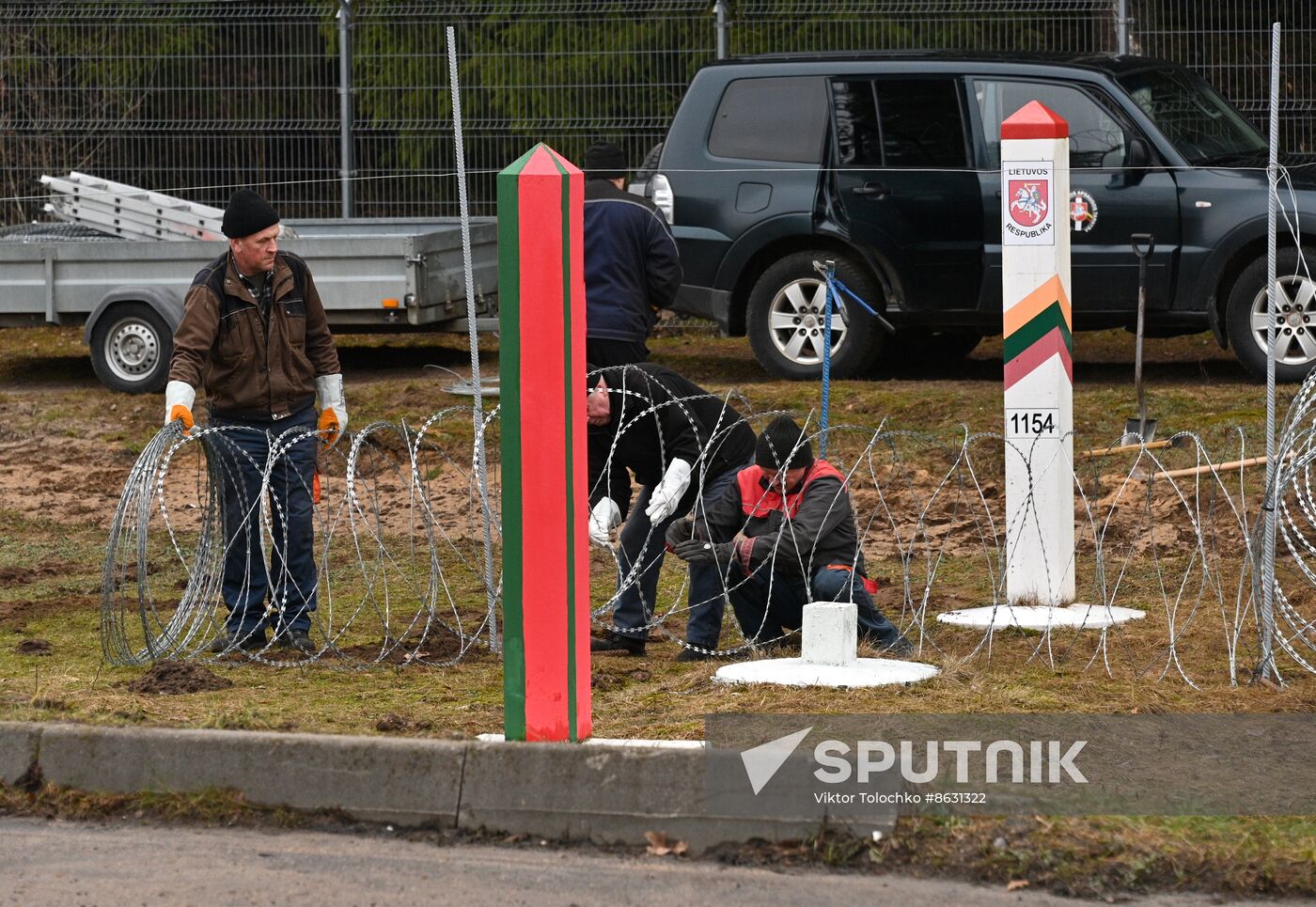 Belarus Lithuania Border Checkpoint